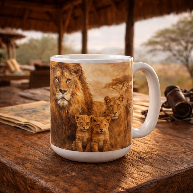 Mug African Lion Pride | Majestic Wildlife Safari (Créateur téléchargé)