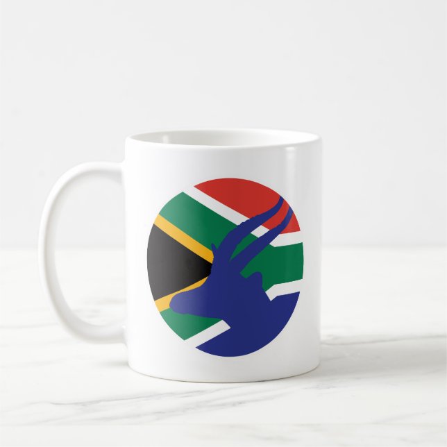 Mug Afrique du Sud Springbok Antelope Afrique du Sud (Gauche)