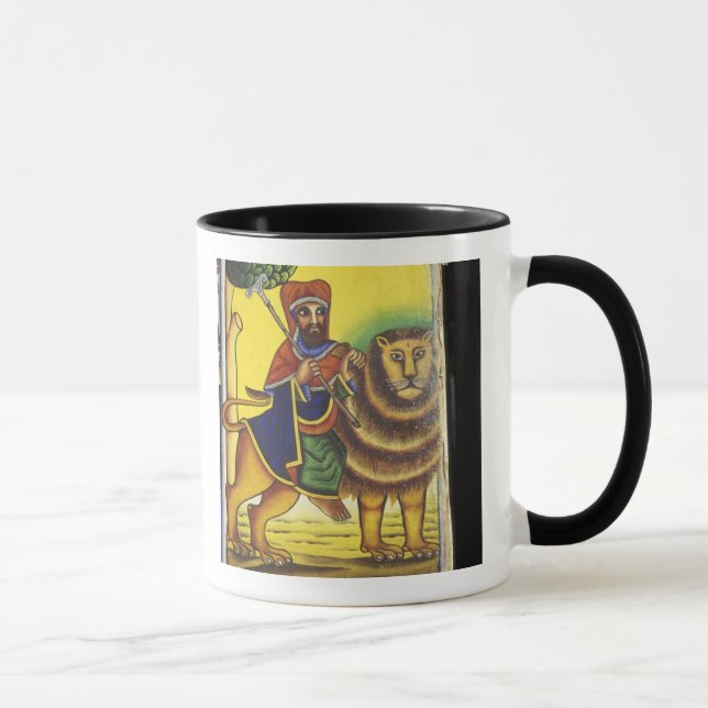 Mug Afrique, Éthiopie. Œuvre d'art représentant le Lio (Droite)