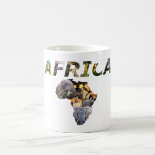Mug Afrique Faune Continent Afrique Collage