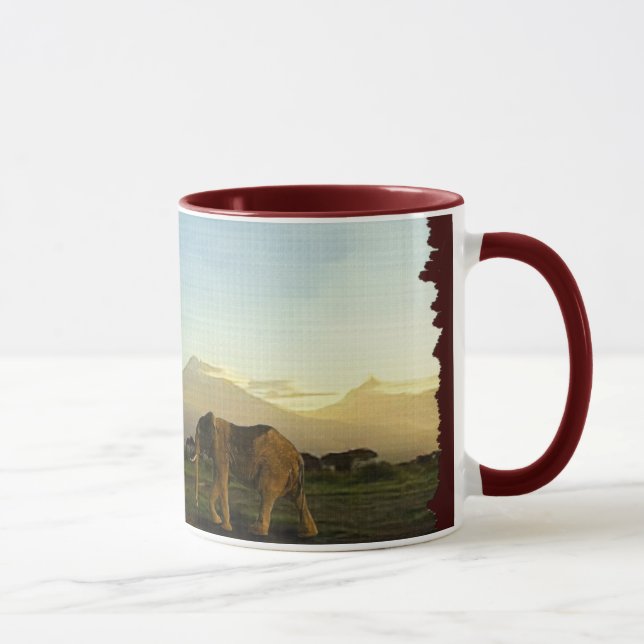 Mug Afrique sauvage Amateurs d'animaux Big Five (Droite)