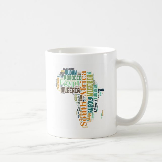 Mug Afrique Word Art (Droite)