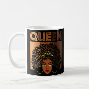 Mug Afro Black Melanin Queen Girl Apparel American Afr