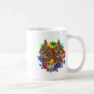Mug Afro Black Nail Autism Maman Sensibilisation sur l