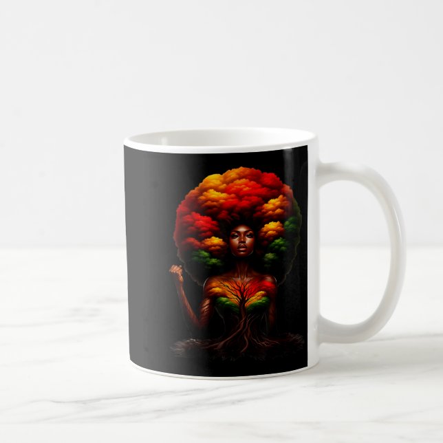 Mug Afro Queen Black Woman African Roots Melanin Black (Droite)