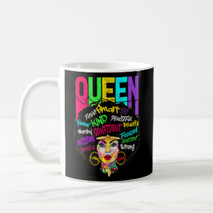 Mug Afro Queen Smart forte femme noire Melanin noir