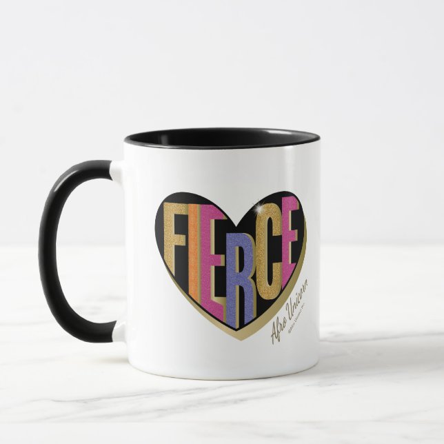 Mug Afro Unicorn Fierce Heart Design (Gauche)