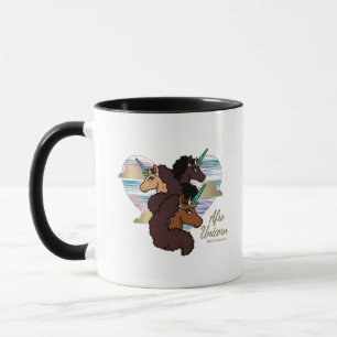 Mug Afro Unicorn Trio Coeur Design