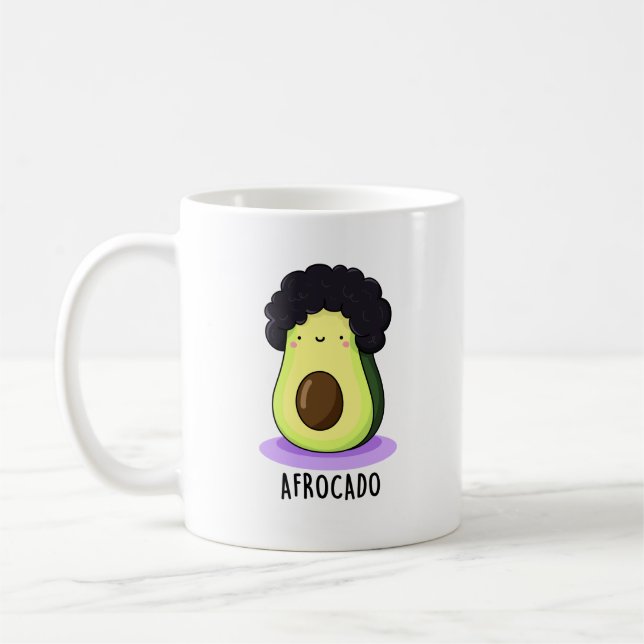 Mug Afrocado Drôle Avocado Avec Pun Afro (Gauche)