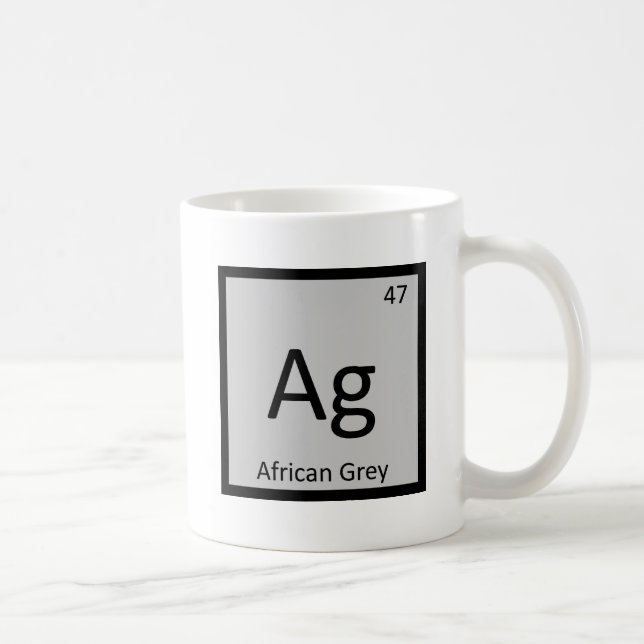 Mug Ag - Chimie Grise Africaine Élément Tableau Périod (Droite)