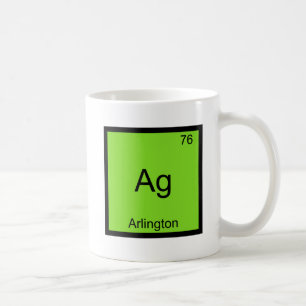 Mug Ag - Maillot symbole d'élément de chimie de la vil