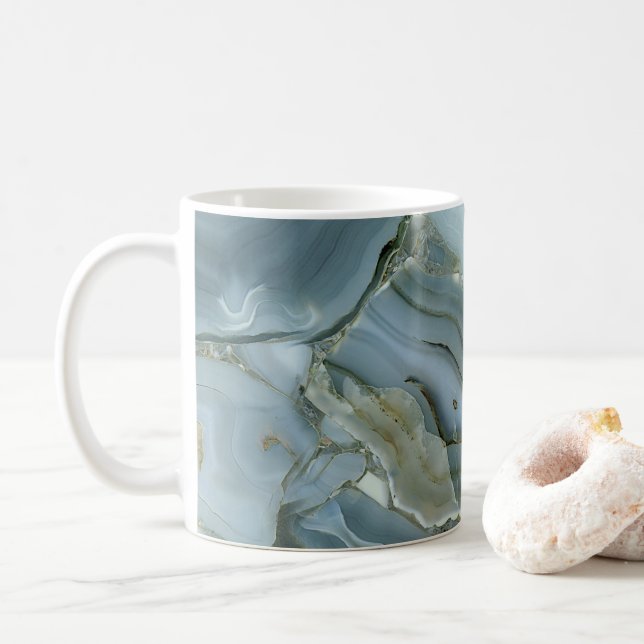 Mug Agate bleue  (Avec donut)