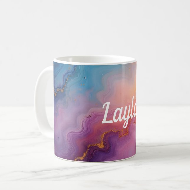 Mug Agate du feu de soleil (Devant gauche)