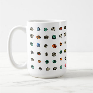 Mug Agates imaginaires sur le blanc