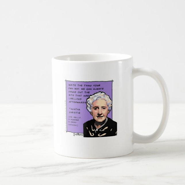 Mug Agatha Christie dit lui écrivent votre propre (Droite)