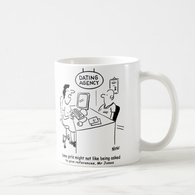 Mug Agence de datation - Homme attend des références (Droite)