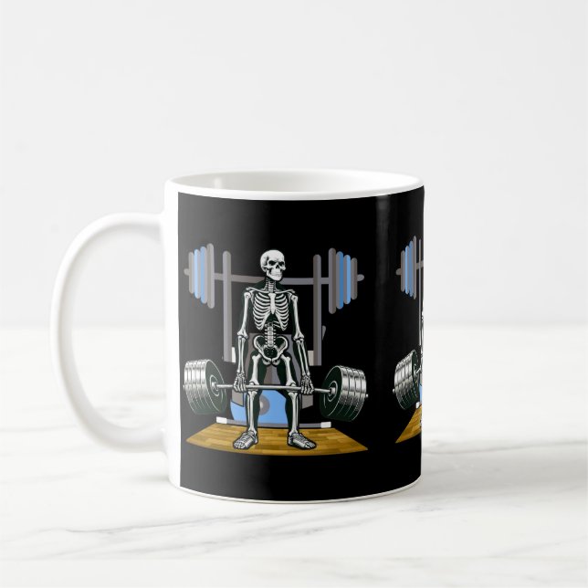 Mug Agence gouvernementale de squelette d'Halloween dr (Gauche)