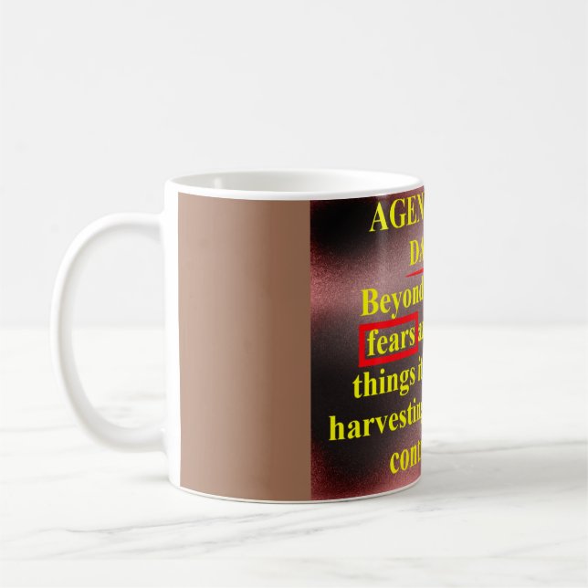 MUG AGENDA DÉTECTIF MONDIAL PLANÈTE MOTS D'ART (Gauche)