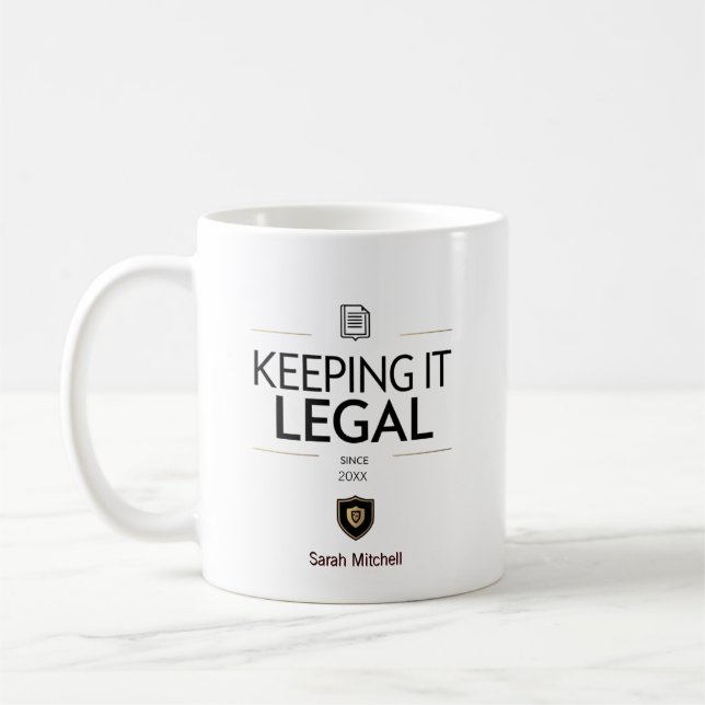Mug Agent de conformité personnalisé (Gauche)