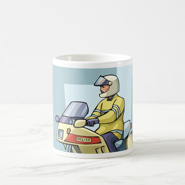 Mug Agent de police moto Justice pénale (Créateur téléchargé)