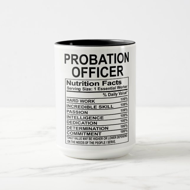 Mug Agent de probation Nutrition Fiches (Centre)