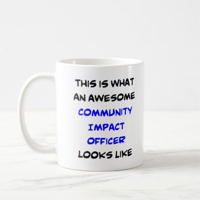 Mug agent d'impact communautaire, génial (Gauche)