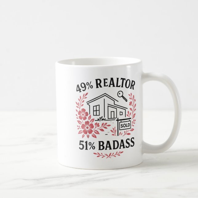 Mug Agent immobilier 49% Agent immobilier 51% Mauvais  (Droite)