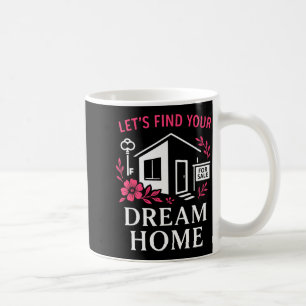Mug Agent immobilier Fleur Floral Trouvons Votre Maiso