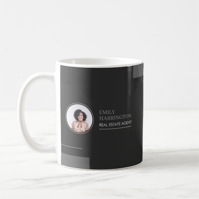 Mug Agent immobilier Lignes fines Neutre (Gauche)