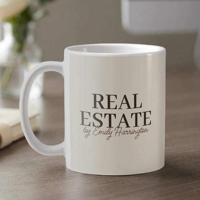 Mug Agent immobilier moderne et branché terre (Créateur téléchargé)