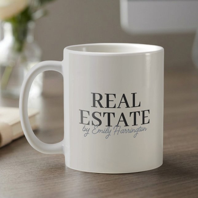 Mug Agent immobilier neutre moderne (Créateur téléchargé)