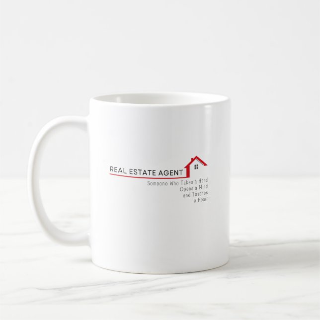 Mug Agent Immobilier Quelqu'un Qui Prend la Main  (Gauche)