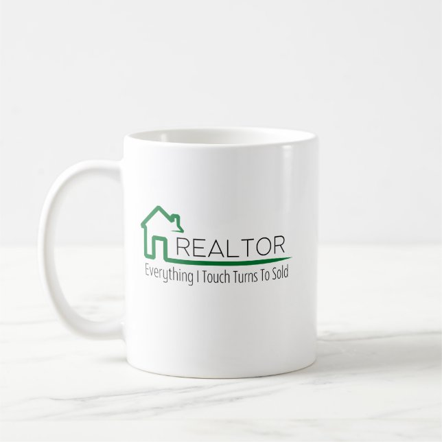 Mug Agent immobilier - Tout ce que je touche se vend (Gauche)