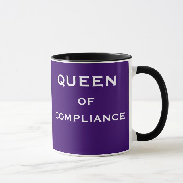 Mug Agente de conformité féminine Funny Nom spécial Ca (Droite)