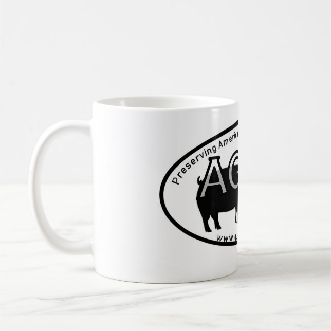 Mug AGHA-Nouveau logo Tasse-ovale (Gauche)