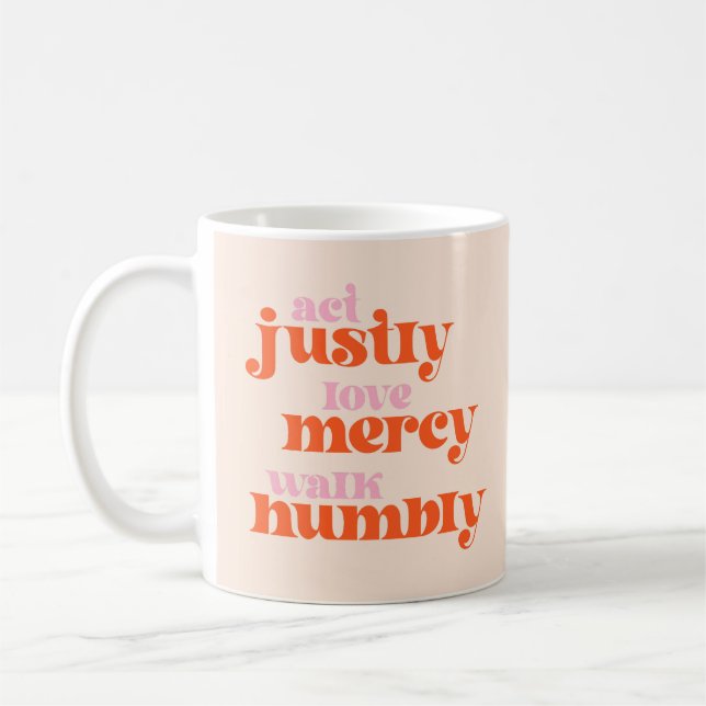 Mug Agis Justement, Amour Miscy, Marche Humbly (mod ré (Gauche)