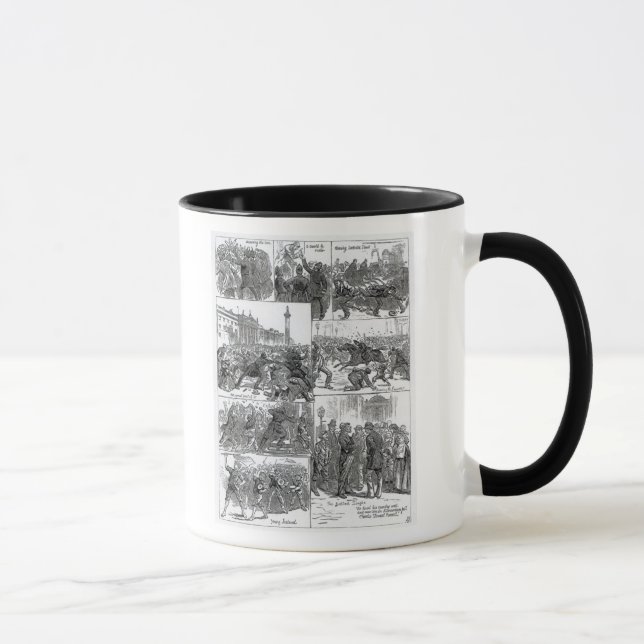 Mug Agitation irlandaise de ligue de terre (Droite)