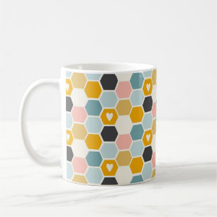 Mug Agneau à miel joyeux Amour du coeur de l'abeille a