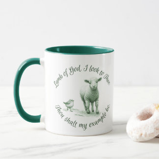 Mug Agneau de Dieu Je regarde vers l'Hymne lyrique