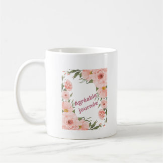Mug Agréable Journée Floral Rose Poudré – Tasse Él