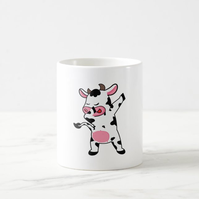 Mug Agriculteur de dabbage de vache danse de dab (Centre)