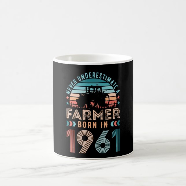 Mug Agriculteur né en 1961 60e anniversaire Farming Gi (Centre)