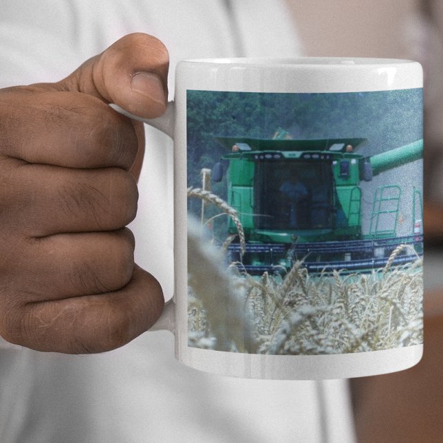 Mug Agriculture de récolte de blé combiné rural (Créateur téléchargé)