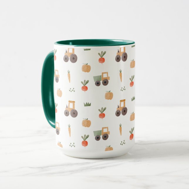 Mug Agritourisme jardin aquarelle Motif amusant (Devant gauche)