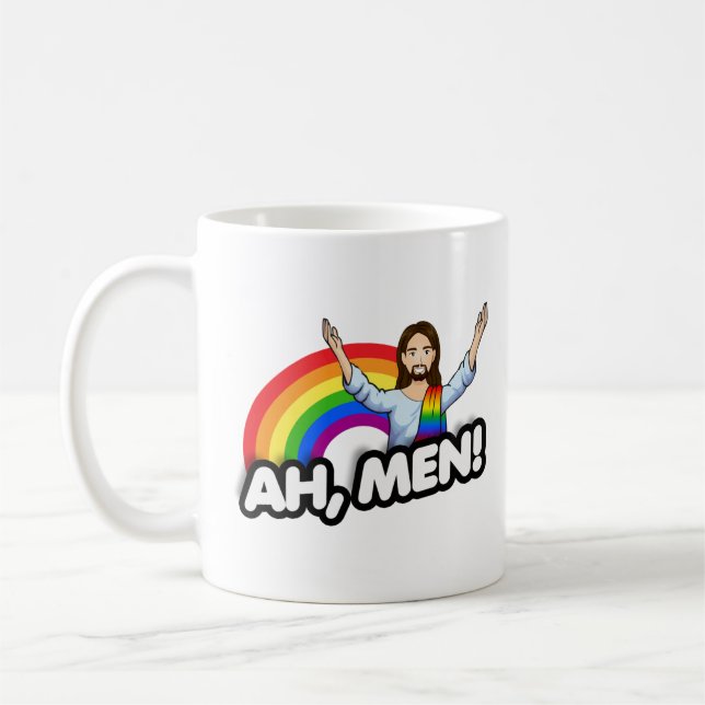Mug Ah Men - Jésus Arc-en-ciel (Gauche)