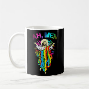 Mug Ah Men Rainbow Gay Jesus Christian LGBT Pride