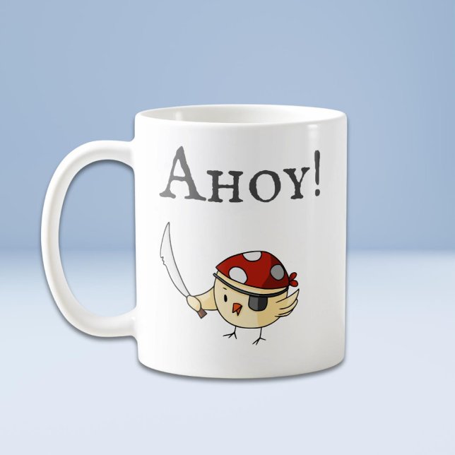 Mug Ahoy Bird Pirate (Créateur téléchargé)