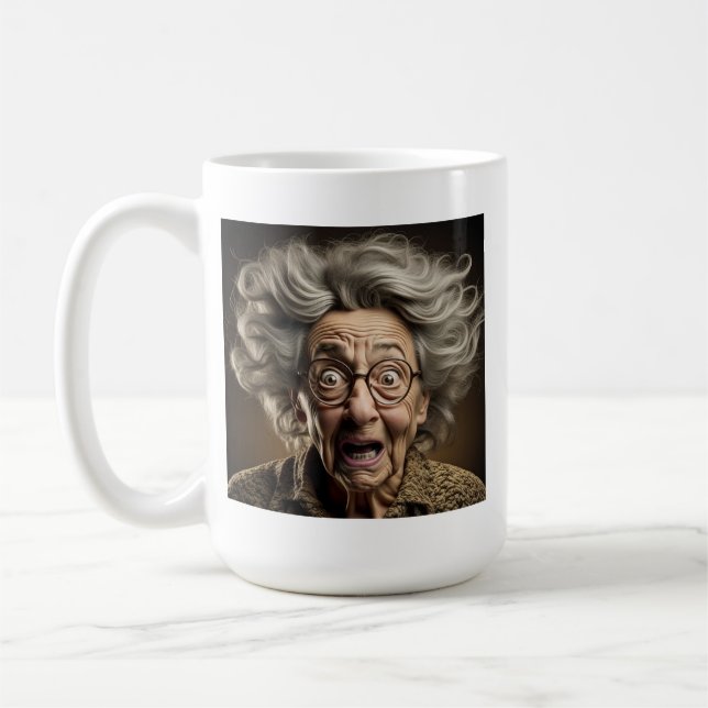 Mug Ai-je l'air d'avoir eu mon café ? Drôle (Gauche)
