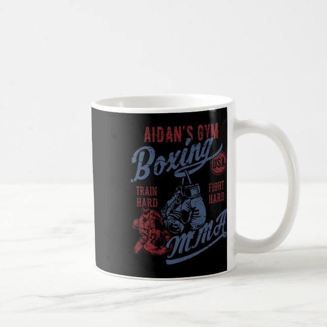Mug Aidan's Gym Boxing Mixed martial art Retro Design  (Droite)