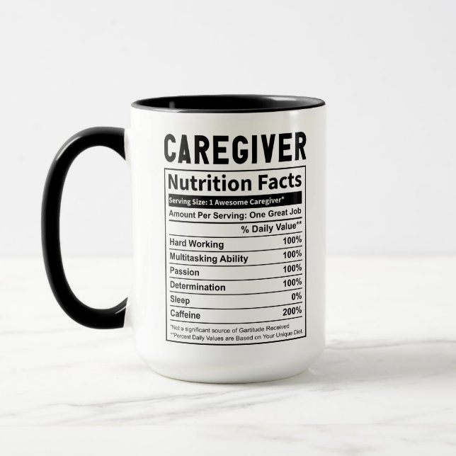 Mug Aidant de propriété drôle | Bonne fête des aidants (Gauche)